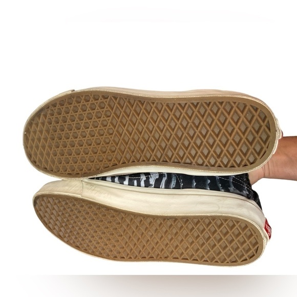 Vans Off the Wall Og Sk8-Hi Lx Ralph Steadman Zebra Print Sneakers Men's Size 9 - Picture 5 of 11